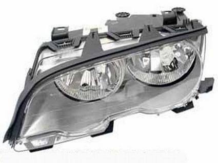 BMW Headlight Assembly - Driver Side (Halogen) (Titanium) 63126919645 - Hella 354204171